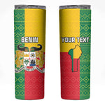 Personalised Afro Benin Skinny Tumbler Flag Style - African Pattern