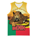 Personalised Afro Benin Leopard Basketball Jersey Stay True - Stay Wild LT15