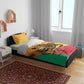 Personalised Afro Benin Leopard Bedding Set Stay True - Stay Wild