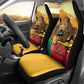 Personalised Afro Benin Leopard Car Seat Cover Stay True - Stay Wild