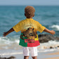 Personalised Afro Benin Leopard Kid Hawaiian Shirt Stay True - Stay Wild