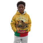 Personalised Afro Benin Leopard Kid Hoodie Stay True - Stay Wild