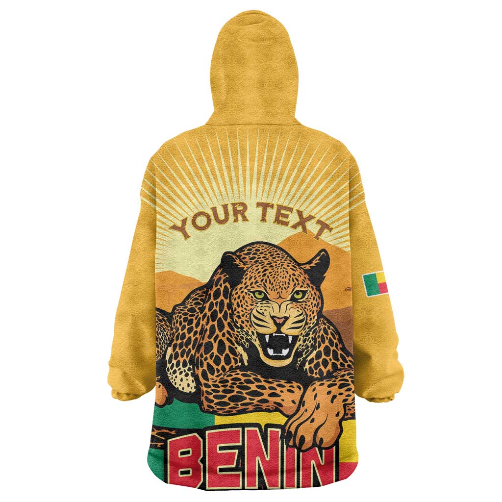 Personalised Afro Benin Leopard Kid Wearable Blanket Hoodie Stay True - Stay Wild