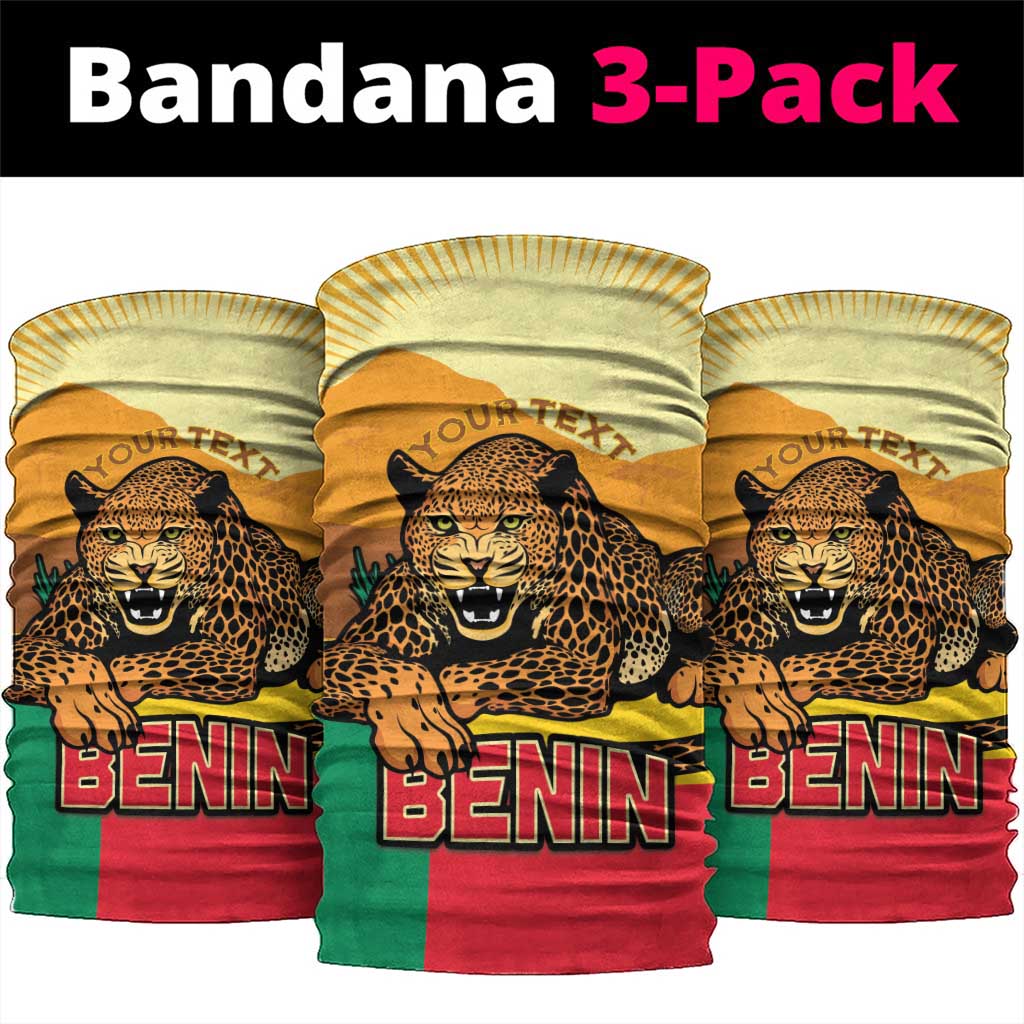 Personalised Afro Benin Leopard Neck Gaiter Stay True - Stay Wild LT15