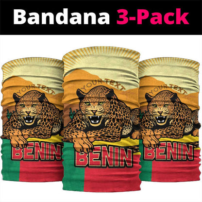 Personalised Afro Benin Leopard Neck Gaiter Stay True - Stay Wild LT15