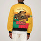 Personalised Afro Benin Leopard Sleeve Zip Bomber Jacket Stay True - Stay Wild