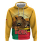 Personalised Afro Benin Leopard Zip Hoodie Stay True - Stay Wild