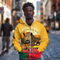Personalised Afro Benin Leopard Zip Hoodie Stay True - Stay Wild