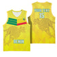 Custom Benin Football Basketball Jersey Go Les Guepards LT15
