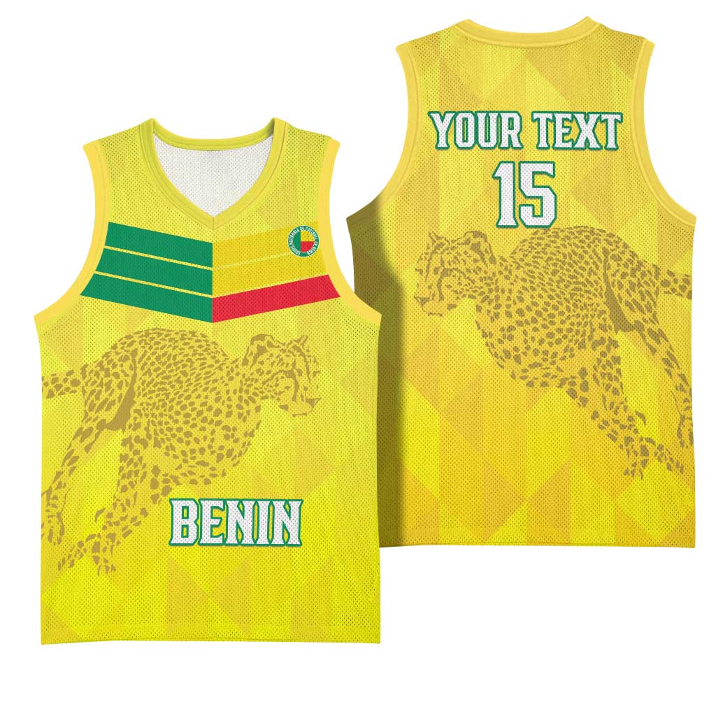 Custom Benin Football Basketball Jersey Go Les Guepards LT15