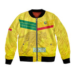 Custom Benin Football Bomber Jacket Go Les Guepards