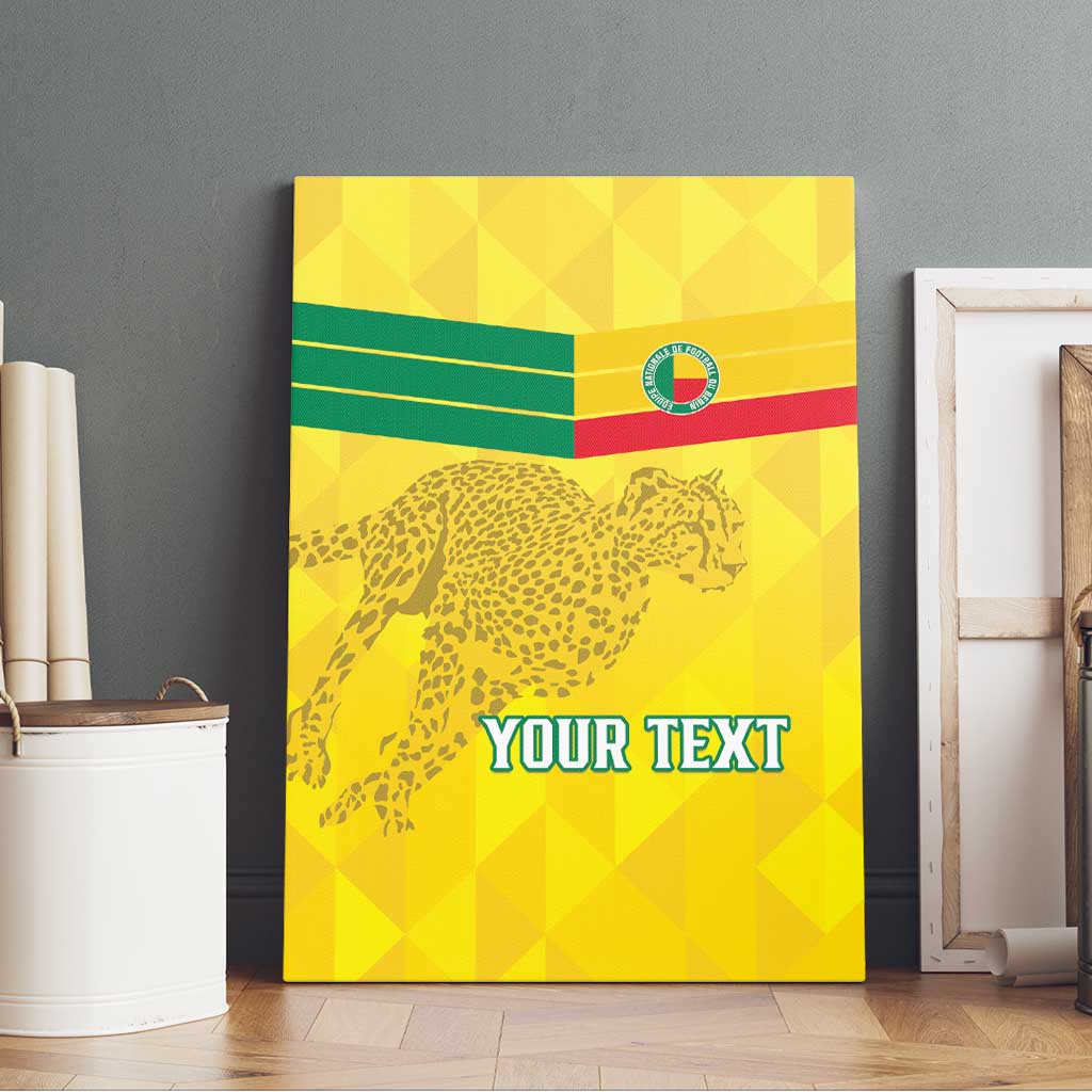 Custom Benin Football Canvas Wall Art Go Les Guepards