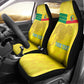 Custom Benin Football Car Seat Cover Go Les Guepards