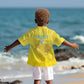 Custom Benin Football Kid Hawaiian Shirt Go Les Guepards