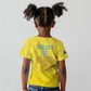 Custom Benin Football Kid T shirt Go Les Guepards