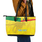Custom Benin Football Leather Tote Bag Go Les Guepards