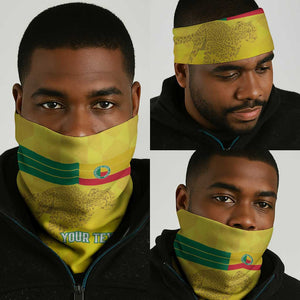Custom Benin Football Neck Gaiter Go Les Guepards LT15