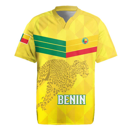 Custom Benin Football Rugby Jersey Go Les Guepards