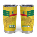 Custom Benin Football Tumbler Cup Go Les Guepards