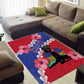 Haiti Neg Maron Area Rug Coat Of Arms - Hisbicus Polynesian