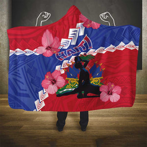 Haiti Neg Maron Hooded Blanket Coat Of Arms - Hisbicus Polynesian