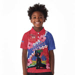 Haiti Neg Maron Kid Polo Shirt Coat Of Arms - Hisbicus Polynesian