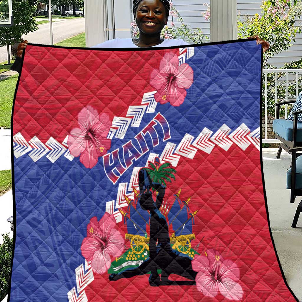 Haiti Neg Maron Quilt Coat Of Arms - Hisbicus Polynesian