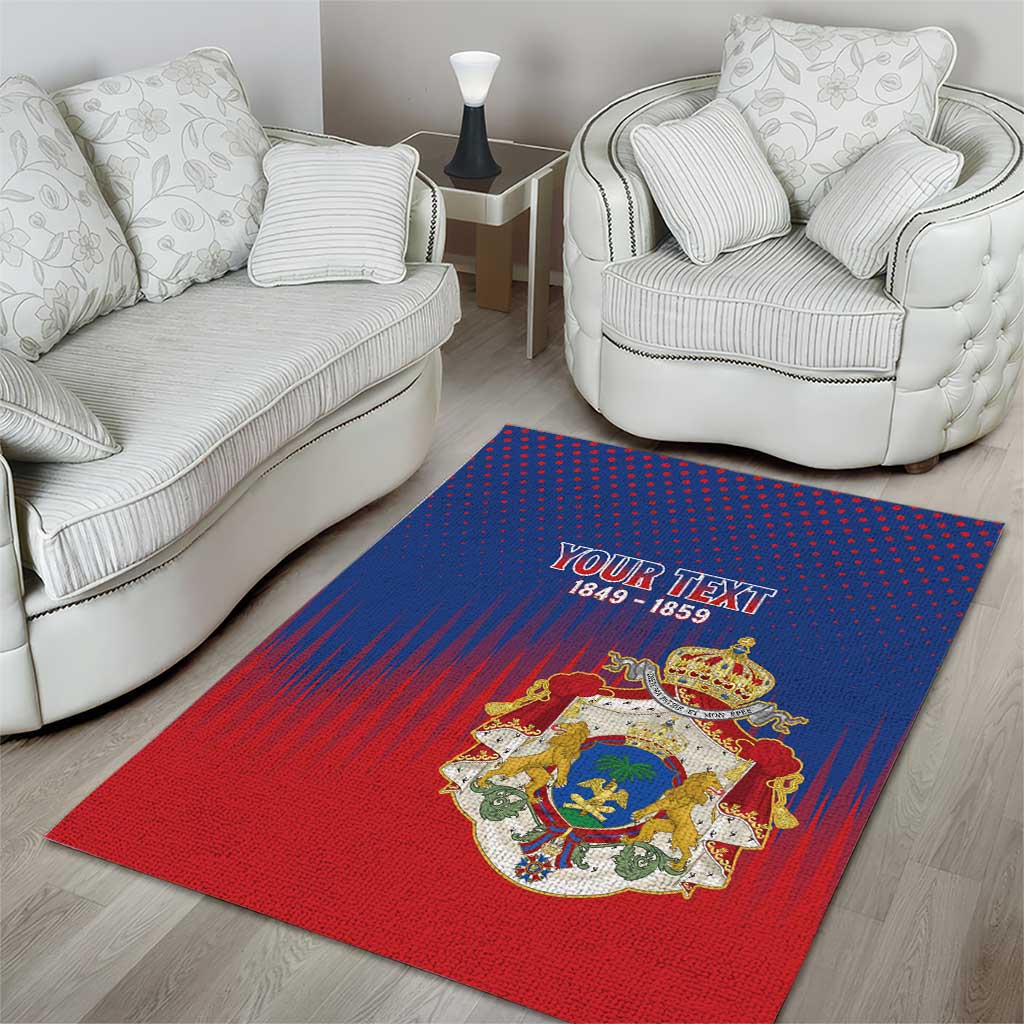 Personalized Anpi an Ayiti Area Rug Imperial Coat Of Arms Flag Style