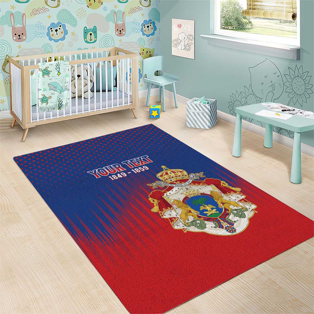 Personalized Anpi an Ayiti Area Rug Imperial Coat Of Arms Flag Style