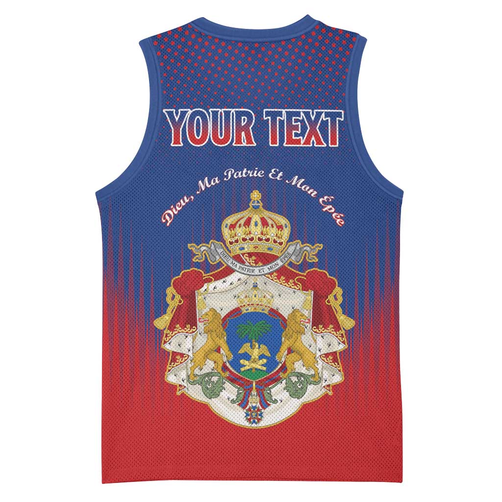 Personalized Anpi an Ayiti Basketball Jersey Imperial Coat Of Arms Flag Style LT15