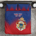 Personalized Anpi an Ayiti Bedding Set Imperial Coat Of Arms Flag Style