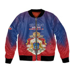 Personalized Anpi an Ayiti Bomber Jacket Imperial Coat Of Arms Flag Style