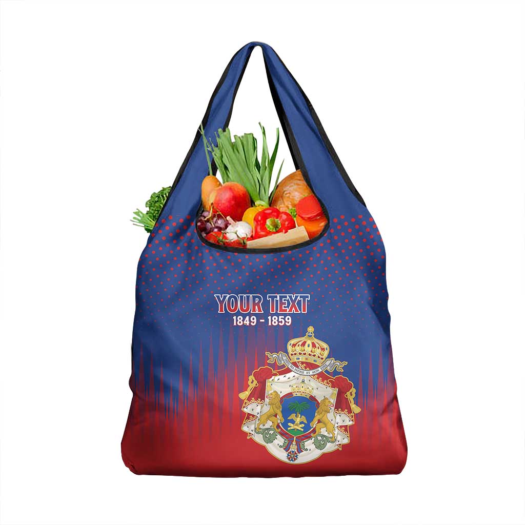 Personalized Anpi an Ayiti Grocery Bag Imperial Coat Of Arms Flag Style