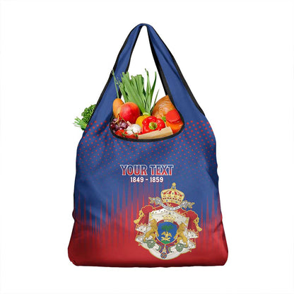 Personalized Anpi an Ayiti Grocery Bag Imperial Coat Of Arms Flag Style