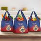 Personalized Anpi an Ayiti Grocery Bag Imperial Coat Of Arms Flag Style