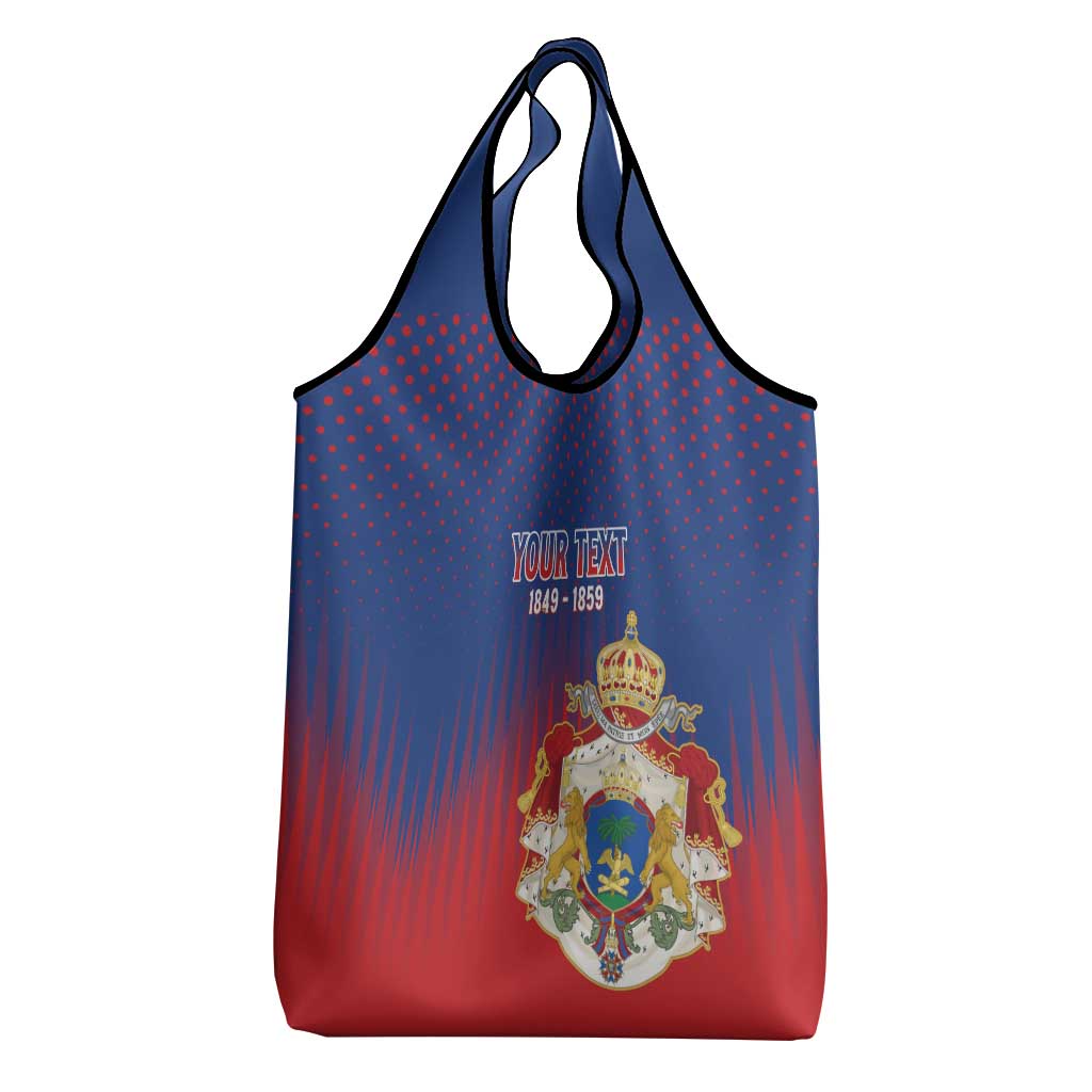 Personalized Anpi an Ayiti Grocery Bag Imperial Coat Of Arms Flag Style