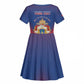 Personalized Anpi an Ayiti Kid Short Sleeve Dress Imperial Coat Of Arms Flag Style