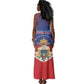Personalized Anpi an Ayiti Tank Maxi Dress Imperial Coat Of Arms Flag Style
