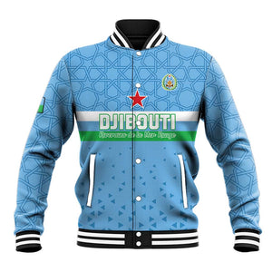 Custom Djibouti Football Baseball Jacket Go Champions