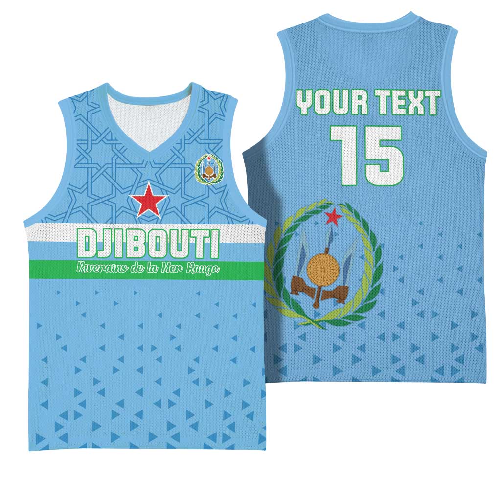 Custom Djibouti Football Basketball Jersey Go Champions LT15