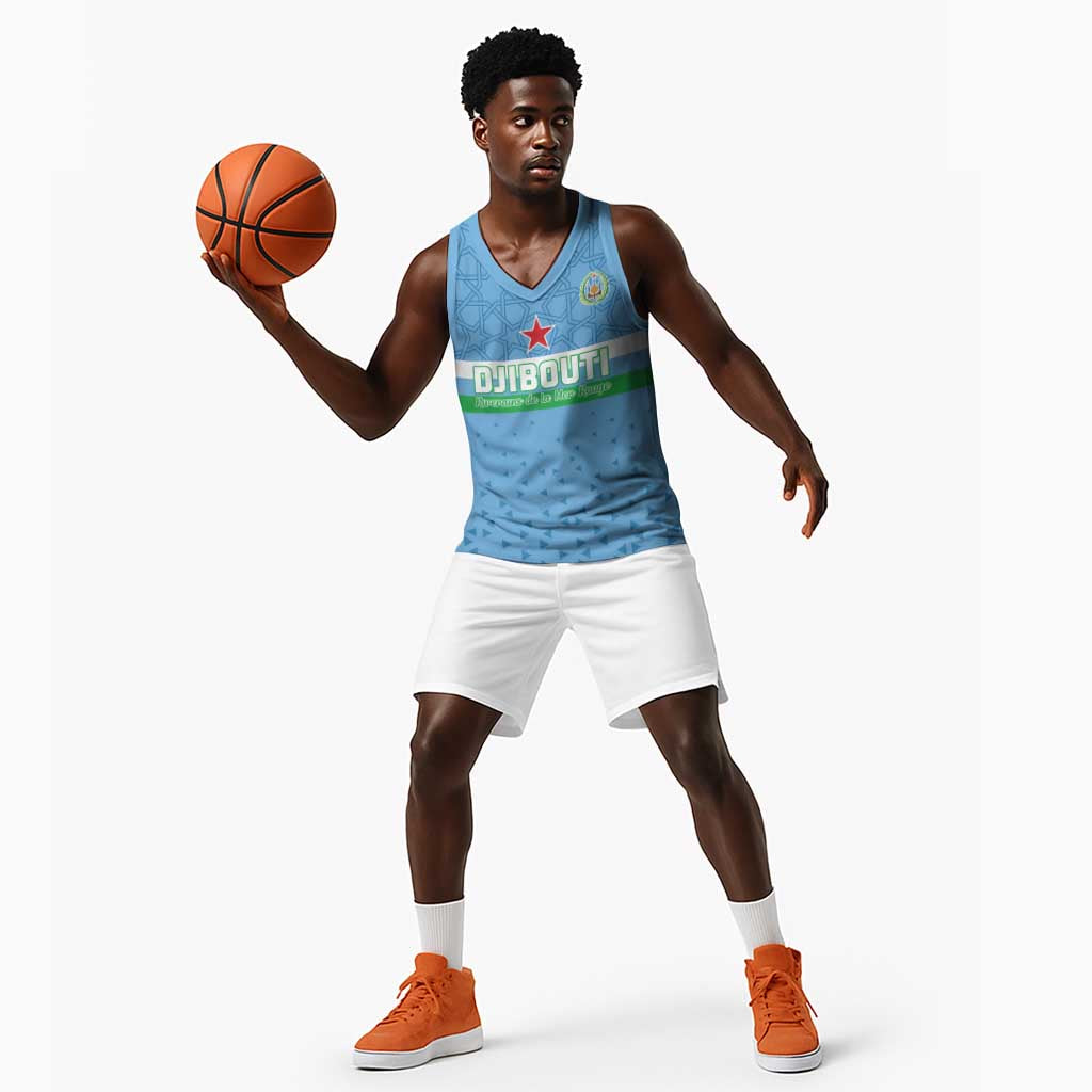 Custom Djibouti Football Basketball Jersey Go Champions LT15