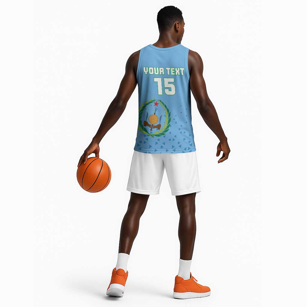 Custom Djibouti Football Basketball Jersey Go Champions LT15