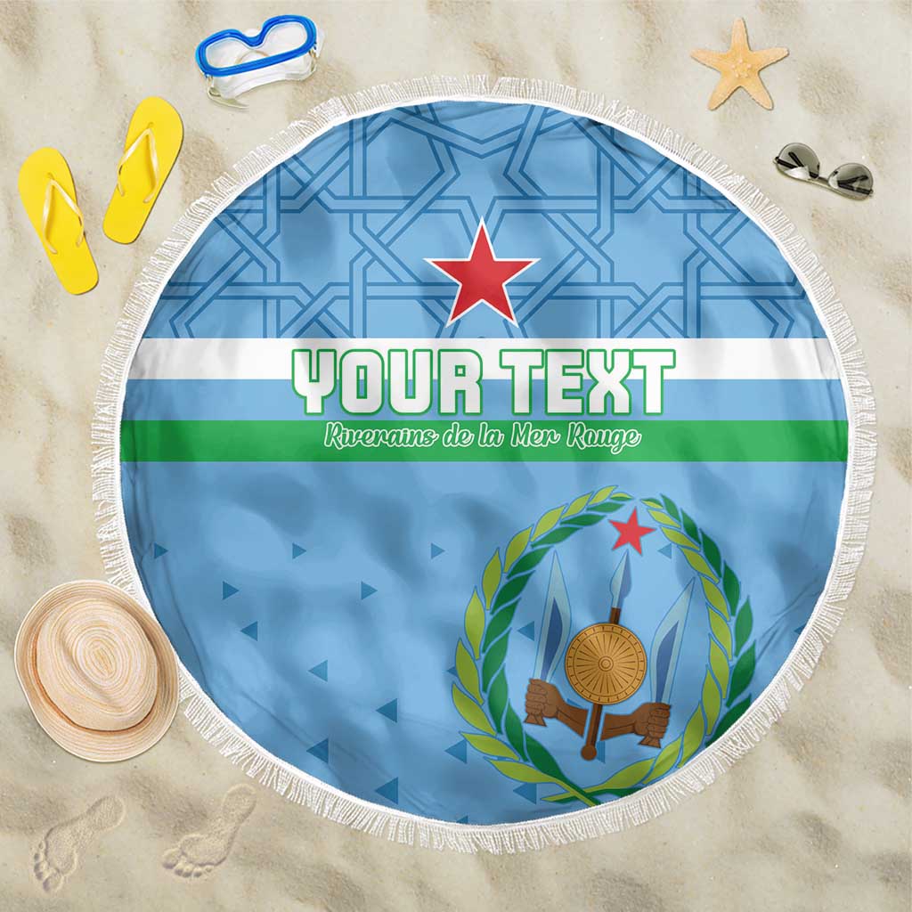 Custom Djibouti Football Beach Blanket Go Champions