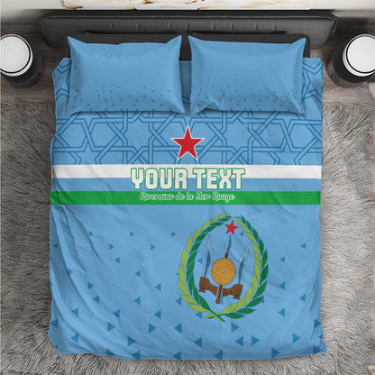 Custom Djibouti Football Bedding Set Go Champions