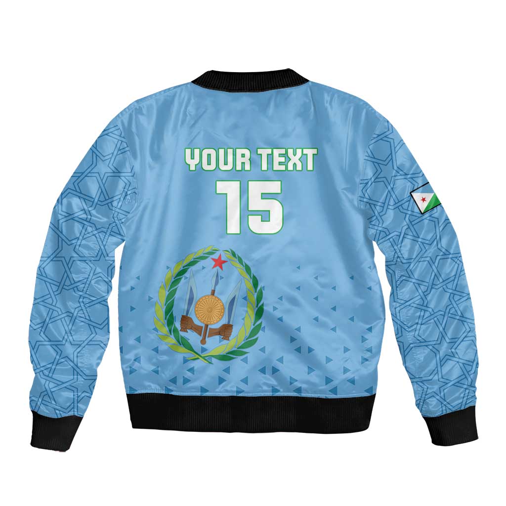 Custom Djibouti Football Bomber Jacket Go Champions