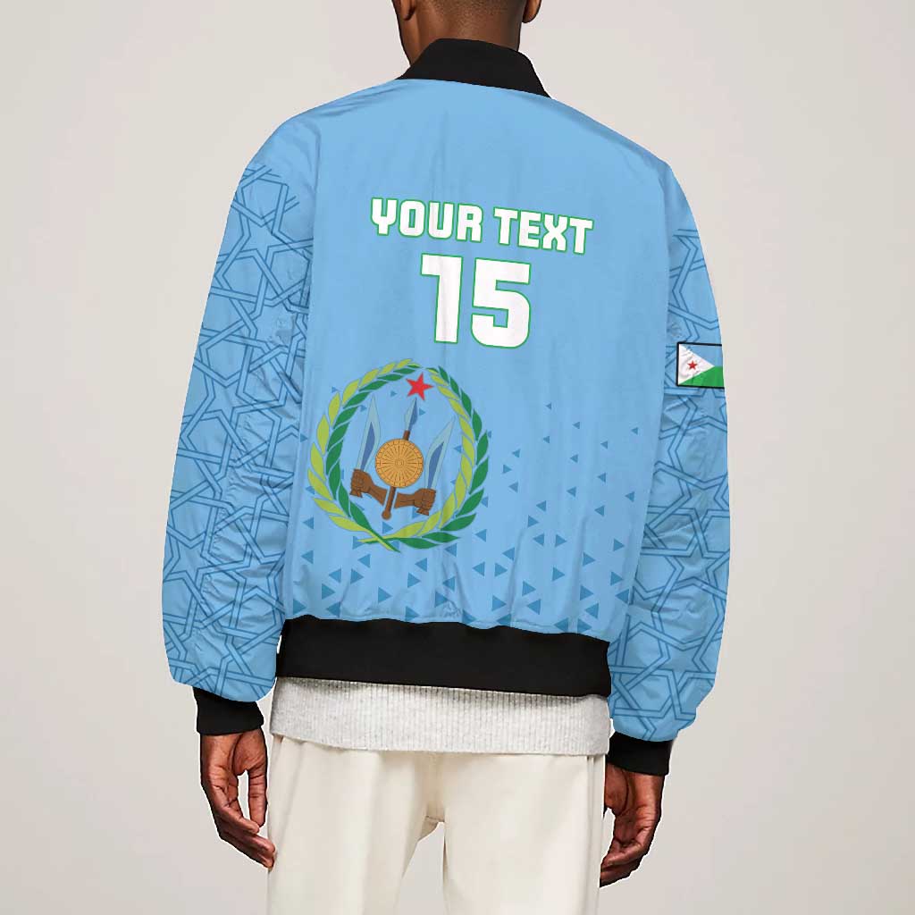 Custom Djibouti Football Bomber Jacket Go Champions