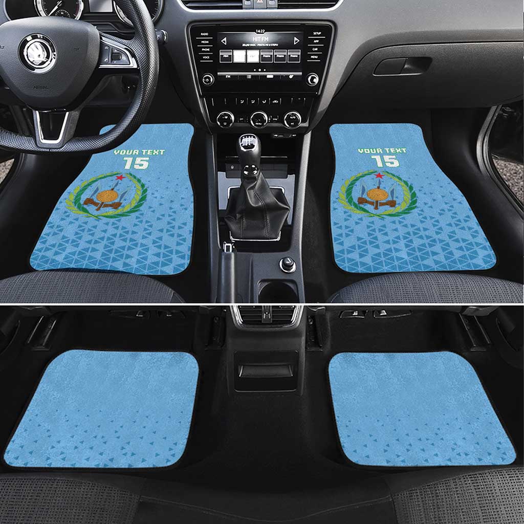 Custom Djibouti Football Car Mats Go Champions