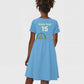 Custom Djibouti Football Kid Short Sleeve Dress Go Champions