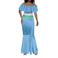 Custom Djibouti Football Mermaid Dress Go Champions