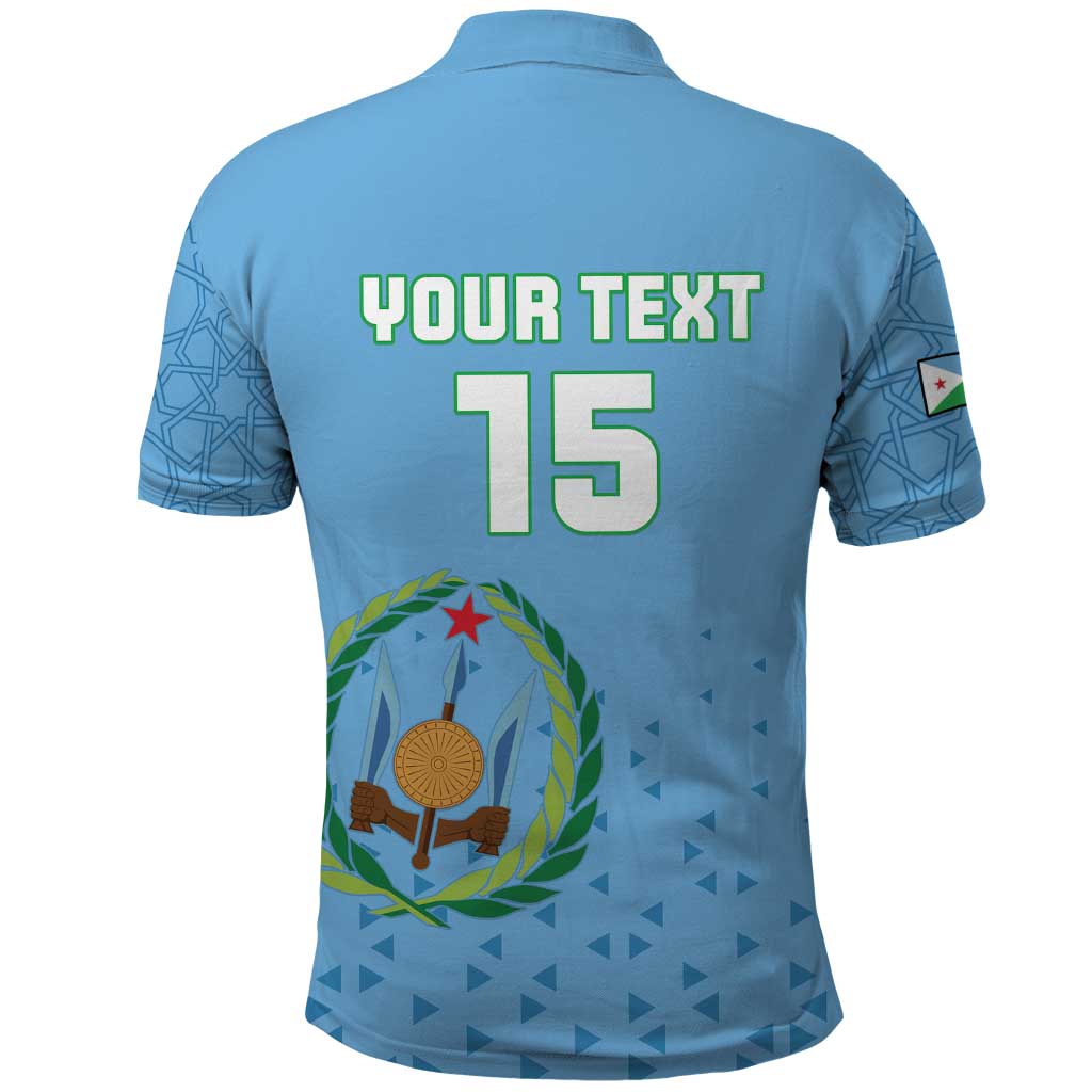 Custom Djibouti Football Polo Shirt Go Champions